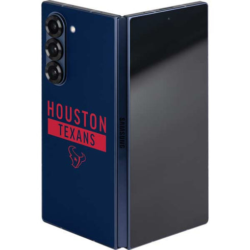 NFL Houston Texans Blue Performance Series Galaxy Z Fold6 Skin