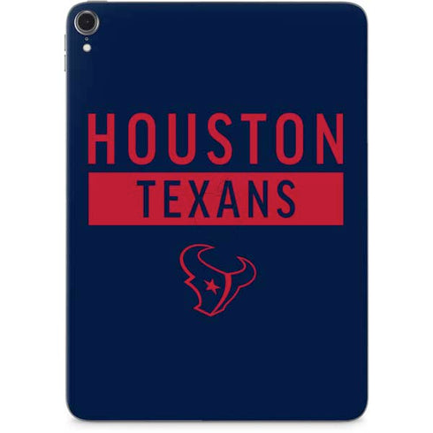 NFL Houston Texans Blue Performance Series Apple iPad Pro Skin