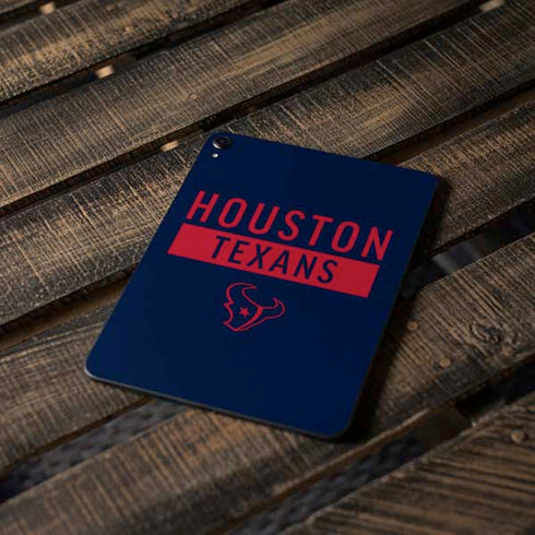 NFL Houston Texans Blue Performance Series Apple iPad Pro Skin