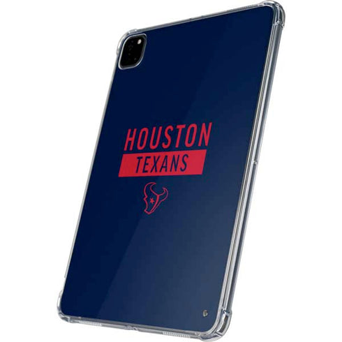 NFL Houston Texans Blue Performance Series iPad Pro 11in (2024) Clear Case