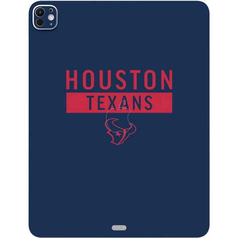 NFL Houston Texans Blue Performance Series iPad Pro 13in M4 (2024) Skin