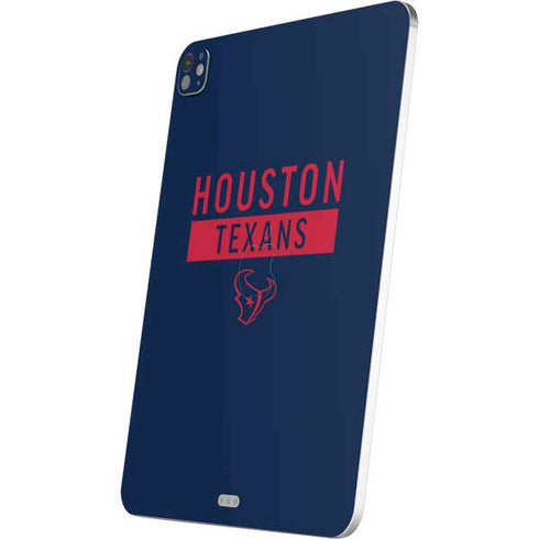 NFL Houston Texans Blue Performance Series iPad Pro 13in M4 (2024) Skin
