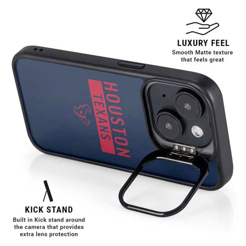 NFL Houston Texans Blue Performance Series iPhone 15 Plus Kickstand Case
