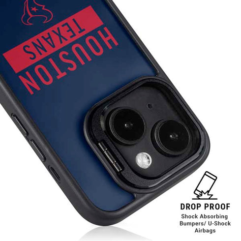 NFL Houston Texans Blue Performance Series iPhone 15 Plus Kickstand Case
