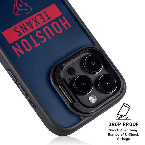 NFL Houston Texans Blue Performance Series iPhone 15 Pro Kickstand Case