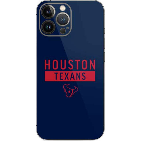 NFL Houston Texans Blue Performance Series iPhone 15 Pro Max Skin
