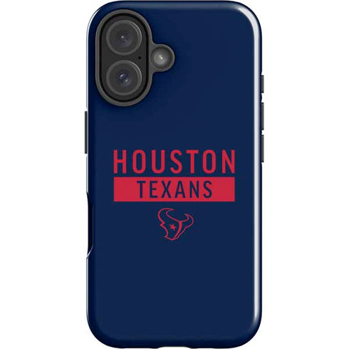 NFL Houston Texans Blue Performance Series iPhone 16 Impact Case