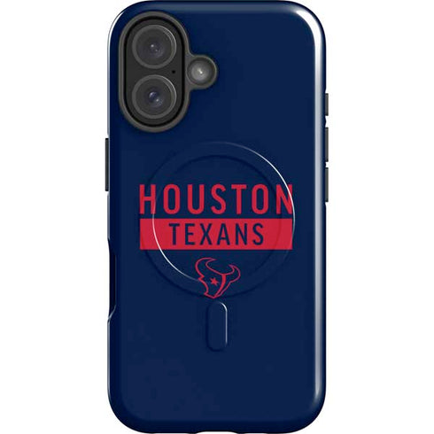 NFL Houston Texans Blue Performance Series iPhone 16 Plus Magsafe Impact Case
