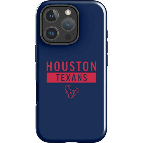 NFL Houston Texans Blue Performance Series iPhone 16 Pro Impact Case