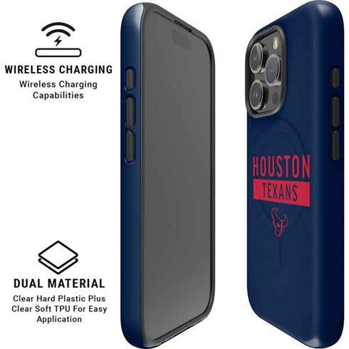 NFL Houston Texans Blue Performance Series iPhone 16 Pro Magsafe Impact Case
