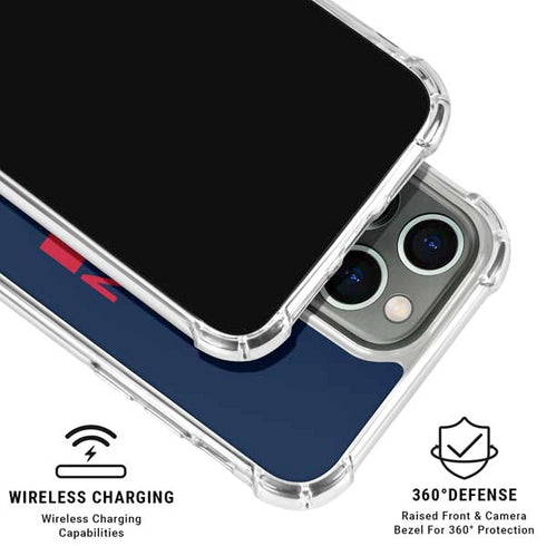 NFL Houston Texans Blue Performance Series iPhone 16 Pro Max Clear Case