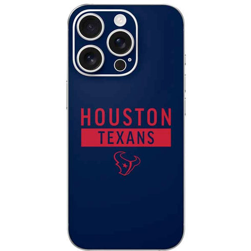 NFL Houston Texans Blue Performance Series iPhone 16 Pro Skin