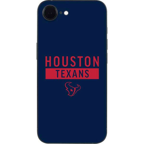 NFL Houston Texans Blue Performance Series iPhone 16e Skin