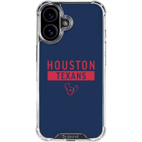 NFL Houston Texans Blue Performance Series iPhone 17 Clear Case