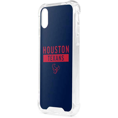 NFL Houston Texans Blue Performance Series iPhone XS Clear Case