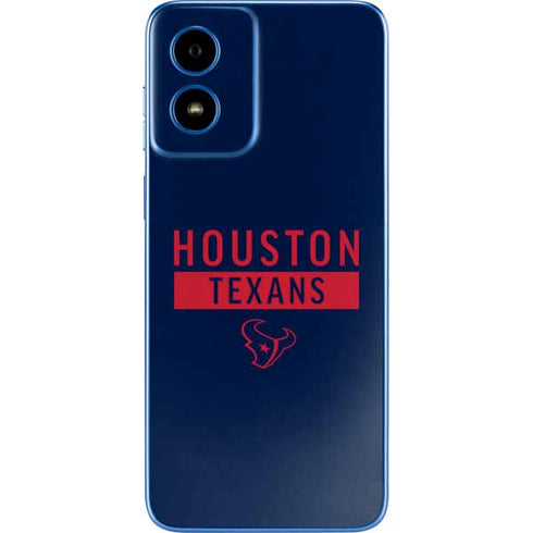 NFL Houston Texans Blue Performance Series Moto G Play 4G (2024) Skin