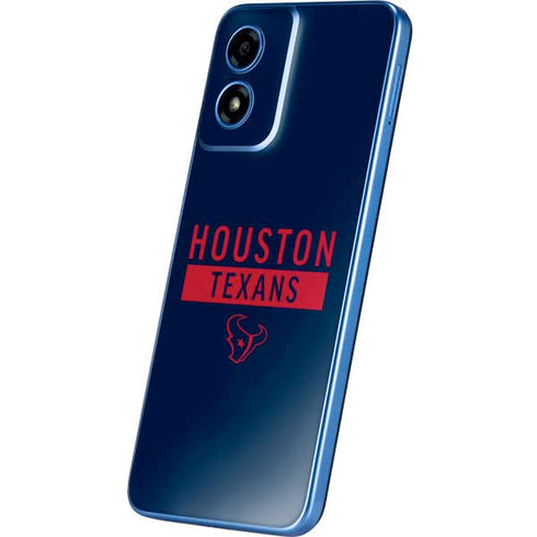 NFL Houston Texans Blue Performance Series Moto G Play 4G (2024) Skin