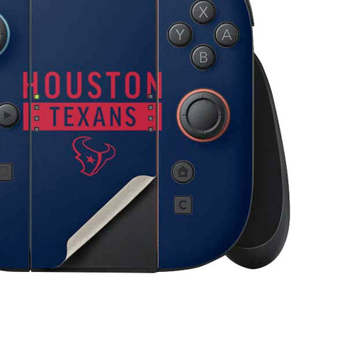 NFL Houston Texans Blue Performance Series Nintendo Switch 2 (2025) Joy-Con Controller Skin