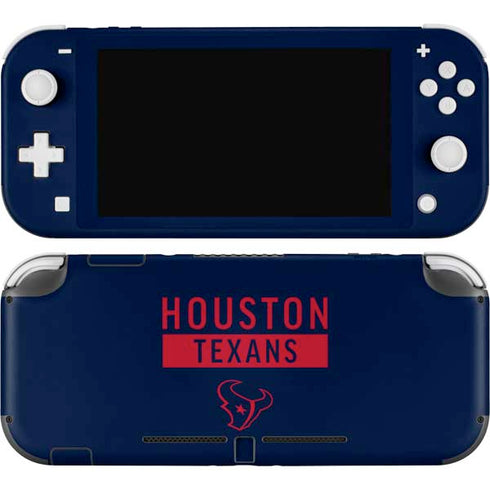 NFL Houston Texans Blue Performance Series Nintendo Skins