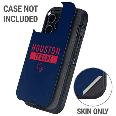 NFL Houston Texans Blue Performance Series Otterbox Defender iPhone Skin
