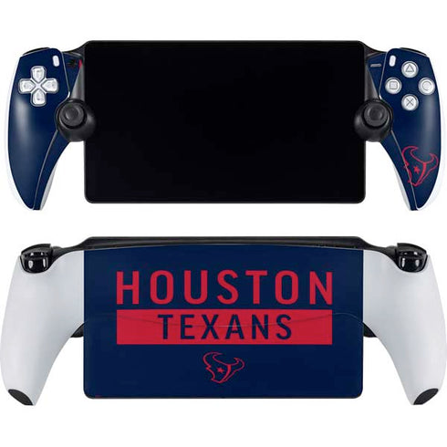 NFL Houston Texans Blue Performance Series PlayStation Portal Remote Player Skin