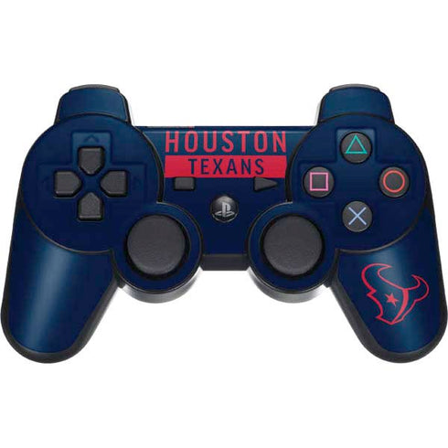 NFL Houston Texans Blue Performance Series PS3 Dual Shock wireless controller Skin