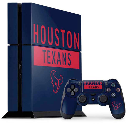 NFL Houston Texans Blue Performance Series PlayStation PS4 Skins