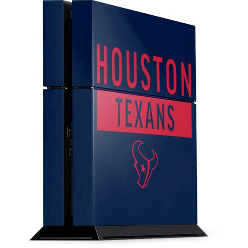 NFL Houston Texans Blue Performance Series PlayStation PS4 Skins