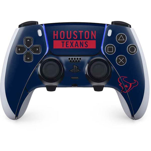 NFL Houston Texans Blue Performance Series PS5 DualSense Edge Pro Controller Skin