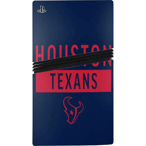 NFL Houston Texans Blue Performance Series PS5 Pro Console Skin