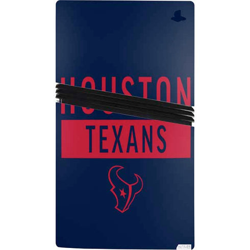 NFL Houston Texans Blue Performance Series PS5 Pro Console Skin