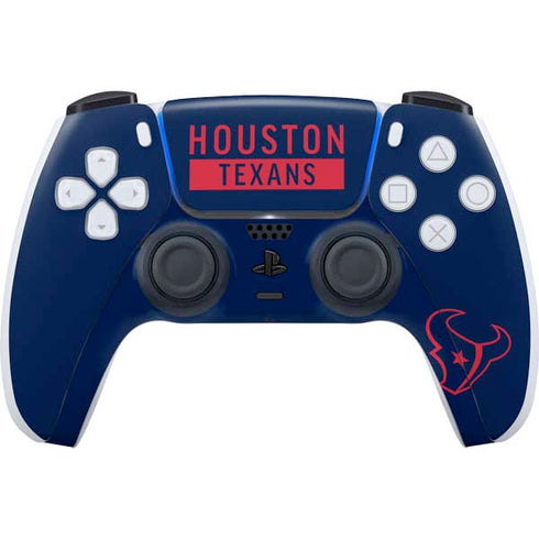 NFL Houston Texans Blue Performance Series PlayStation PS5 Skins