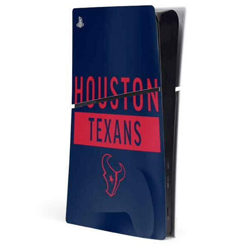 NFL Houston Texans Blue Performance Series PS5 Slim Digital Edition Console Skin
