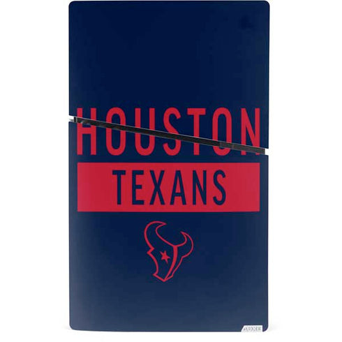 NFL Houston Texans Blue Performance Series PS5 Slim Digital Edition Console Skin