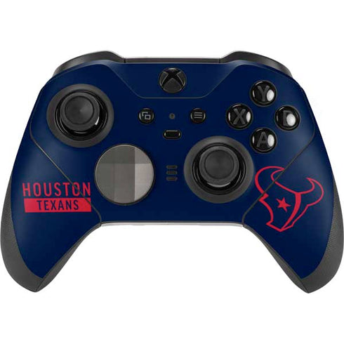 NFL Houston Texans Blue Performance Series Xbox Elite Wireless Controller Series 2 Skin