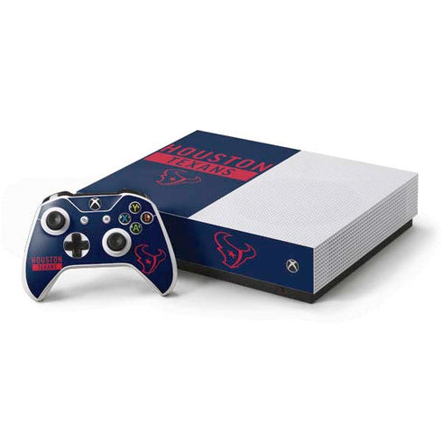 NFL Houston Texans Blue Performance Series Xbox One S All-Digital Edition Bundle Skin