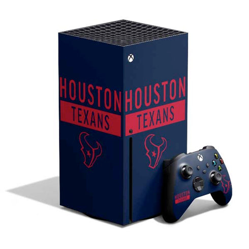 NFL Houston Texans Blue Performance Series Xbox Series X Bundle Skin