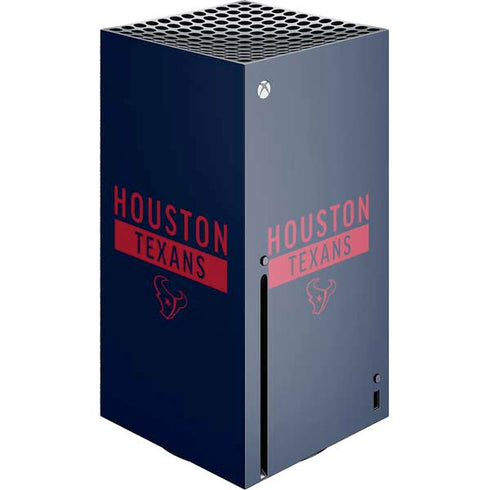NFL Houston Texans Blue Performance Series Xbox Series X Skins