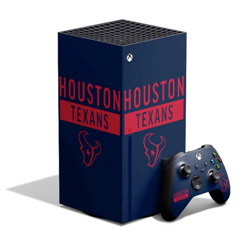 NFL Houston Texans Blue Performance Series XBox Series X Digital Edition Bundle Skin