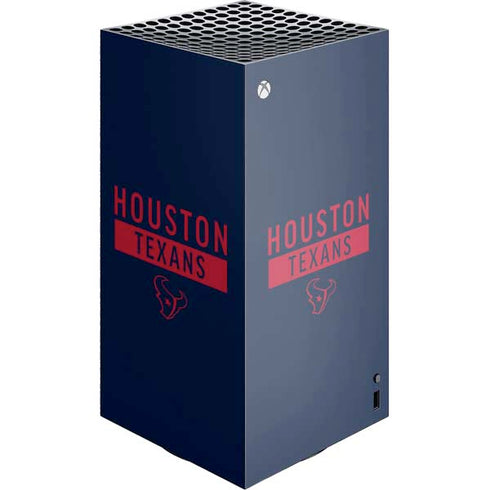 NFL Houston Texans Blue Performance Series XBox Series X Digital Edition Console Skin