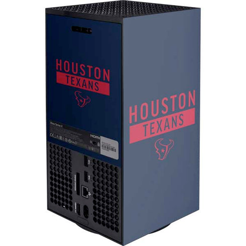 NFL Houston Texans Blue Performance Series XBox Series X Digital Edition Console Skin