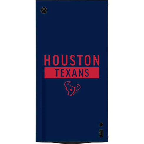 NFL Houston Texans Blue Performance Series XBox Series X Digital Edition Console Skin