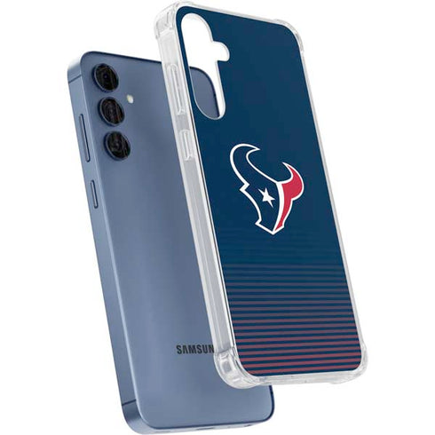 NFL Houston Texans Breakaway Galaxy A55 5G Clear Case