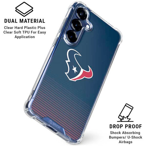 NFL Houston Texans Breakaway Galaxy S25 Plus Clear Case