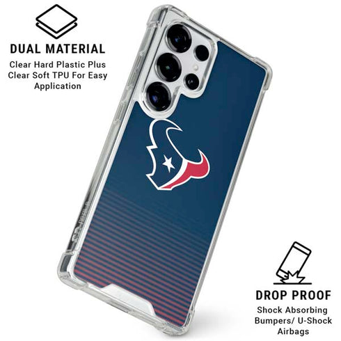 NFL Houston Texans Breakaway Galaxy S25 Ultra Clear Case