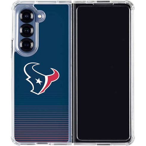 NFL Houston Texans Breakaway Galaxy Z Fold6 Clear Case