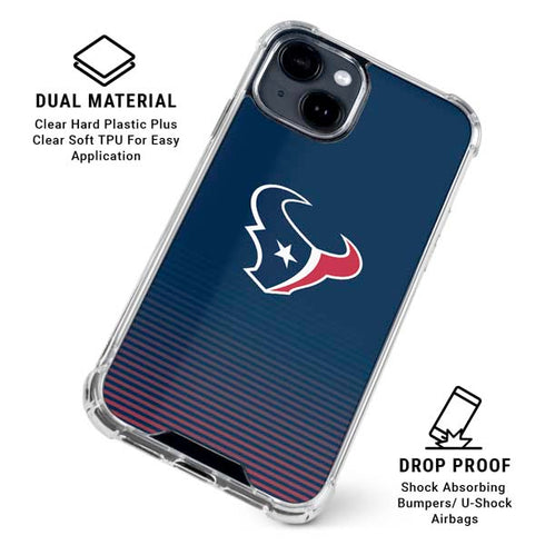 NFL Houston Texans Breakaway iPhone 15 Clear Case