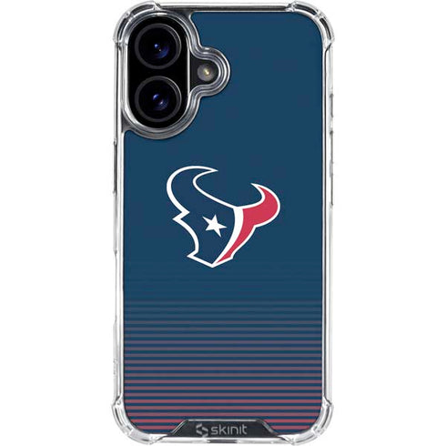 NFL Houston Texans Breakaway iPhone 16 Plus Clear Case