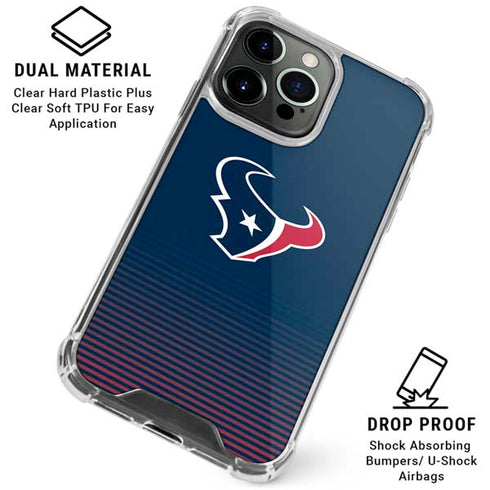 NFL Houston Texans Breakaway iPhone 16 Pro Max Clear Case