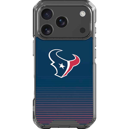 NFL Houston Texans Breakaway iPhone 18 Pro Clear Case
